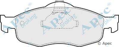 APEC BRAKING pad801 -  Комплект тормозных колодок, дисковый тормоз
